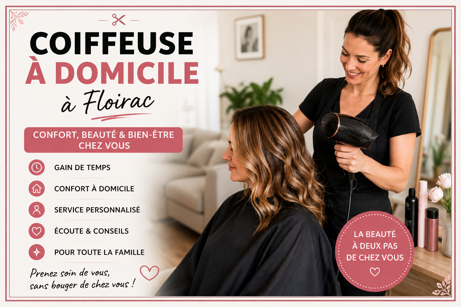 Coiffure à domicile à floirac